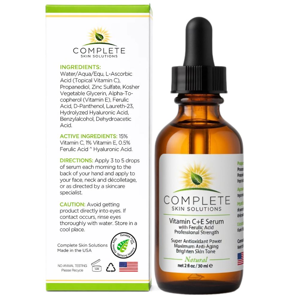Vitamin C + E Serum (2 oz)