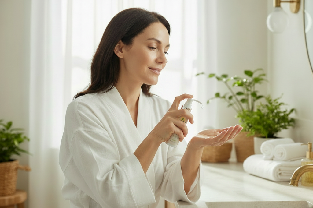 Niacinamide B3 Serum Lifestyle Woman