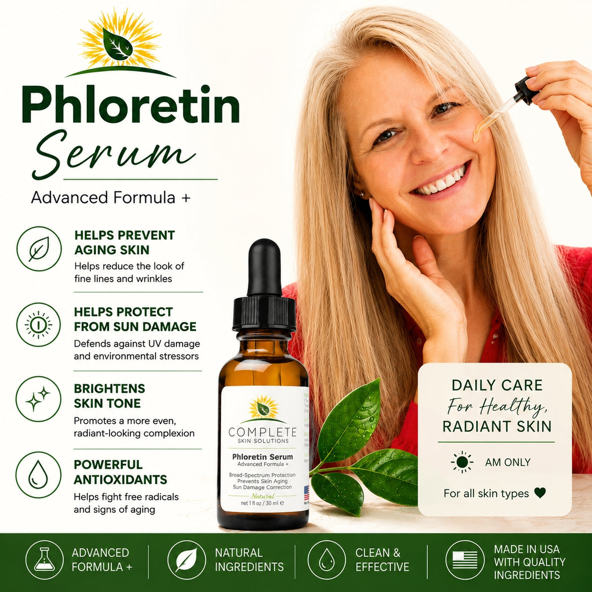 Phloretin Serum Advanced Formula (1 oz)