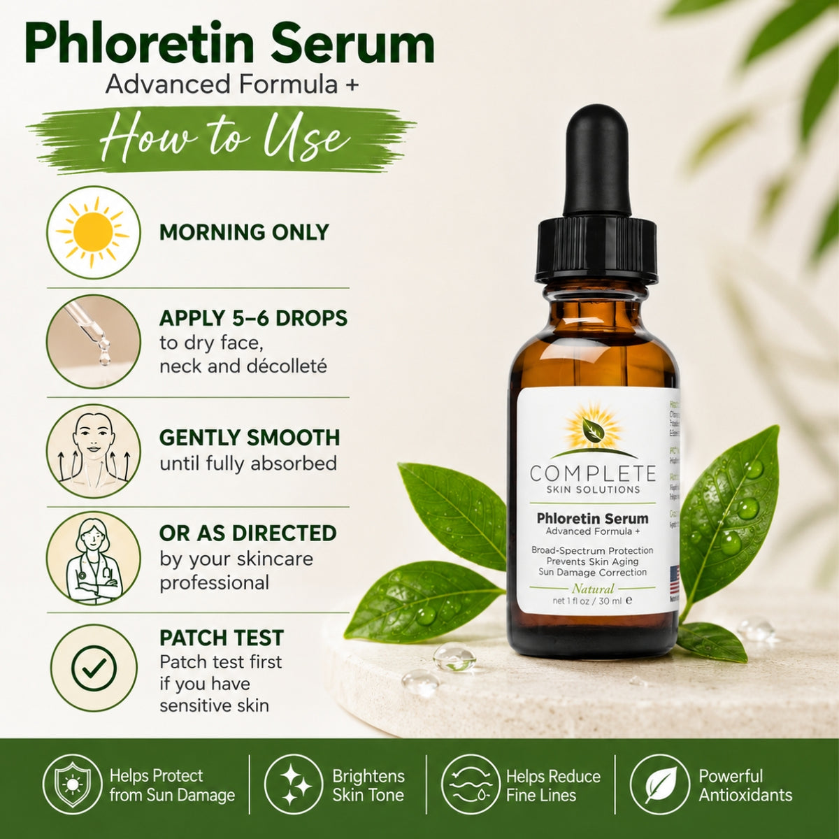 Phloretin Serum Advanced Formula (1 oz)